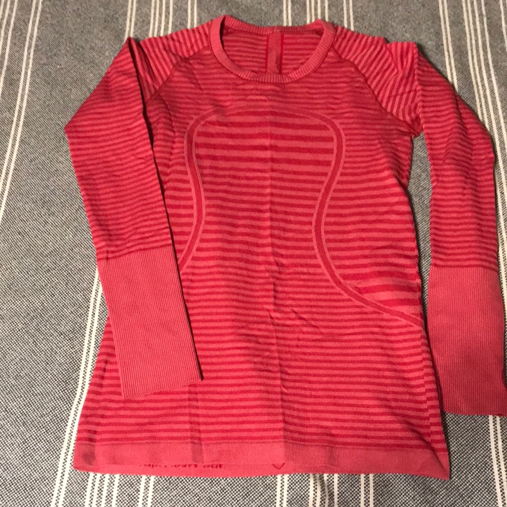 Lululemon striped swiftly tech long sleeve